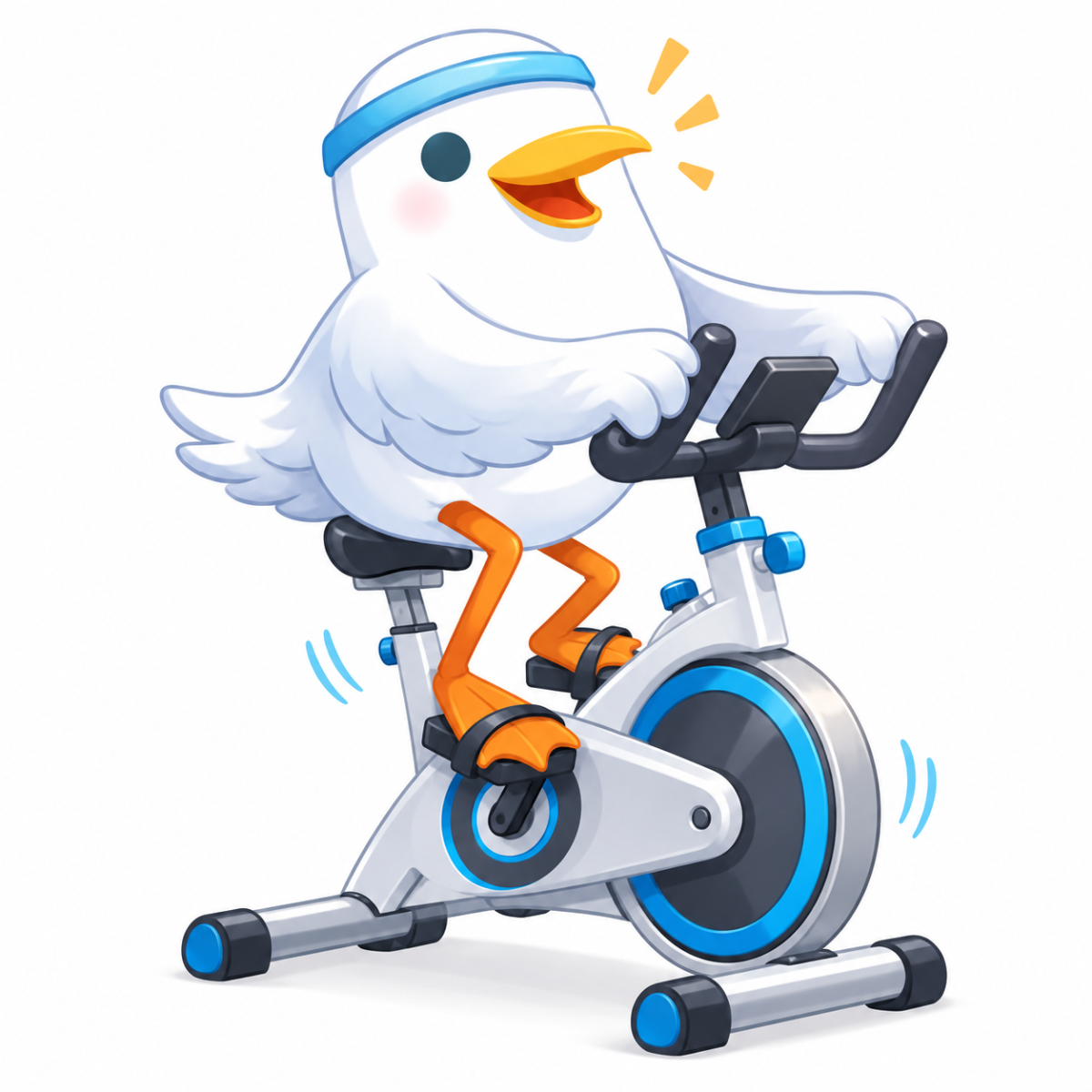 Godrey on gym bike logo