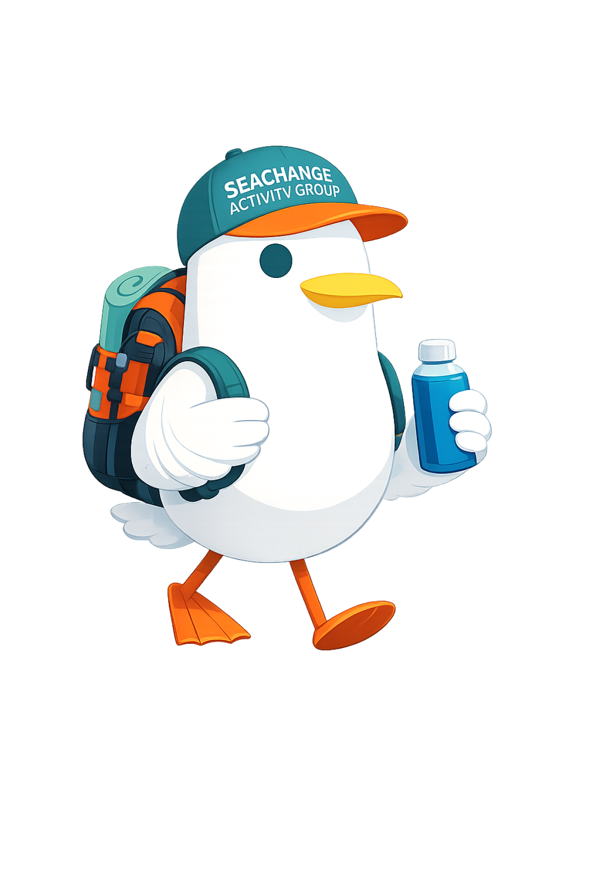 Seagull ready for adventure logo