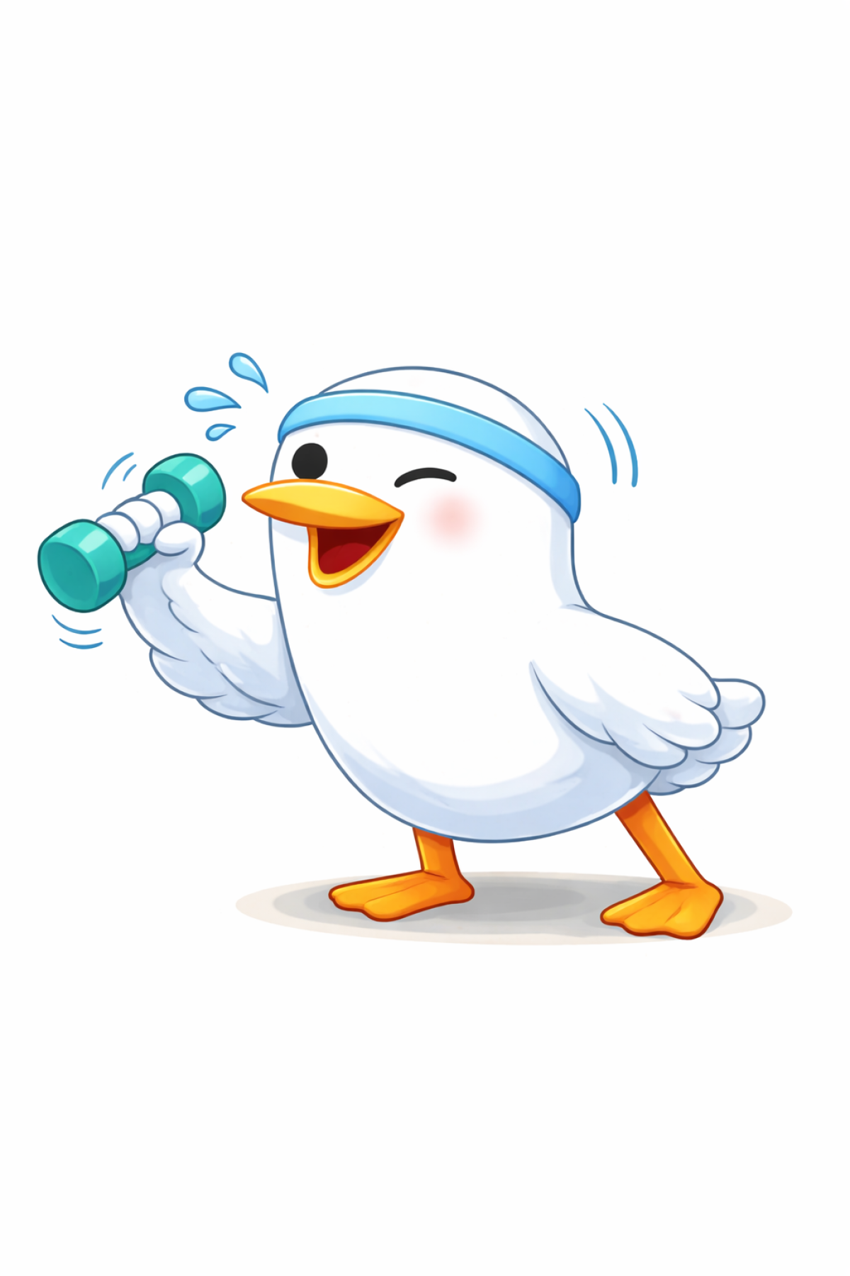 Seagulls workout session with dumbbell logo