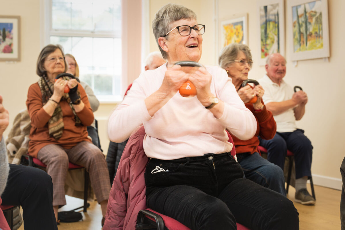 seated kettlebells