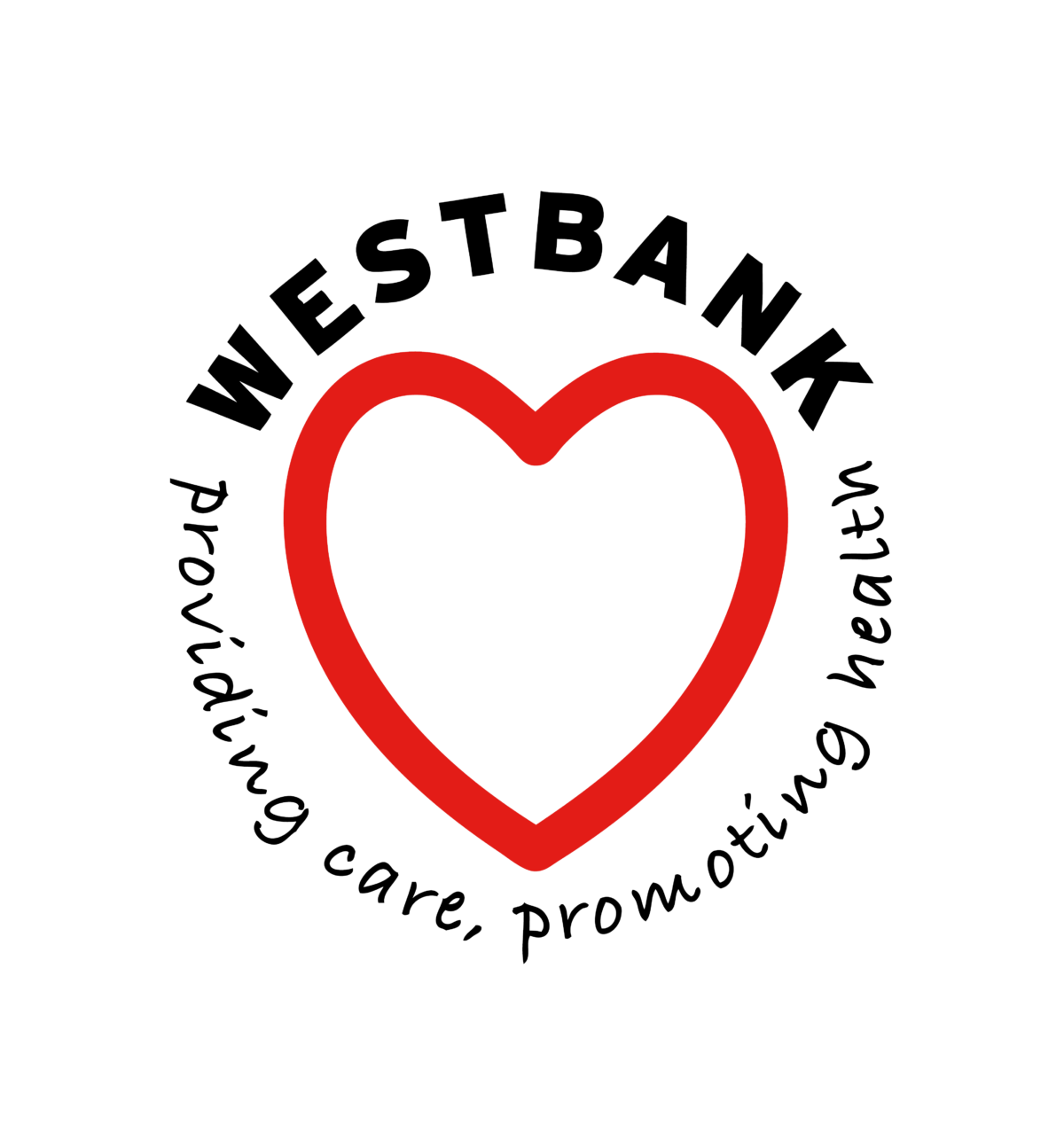 Westbank Logo Black Text in Circle